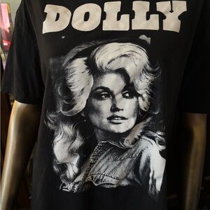 DOLLY Black Short Sleeve Graphic Tee
